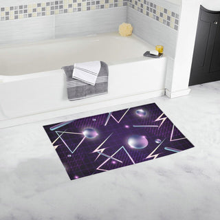 Retrowave Art Bath Rug 16''x 28''