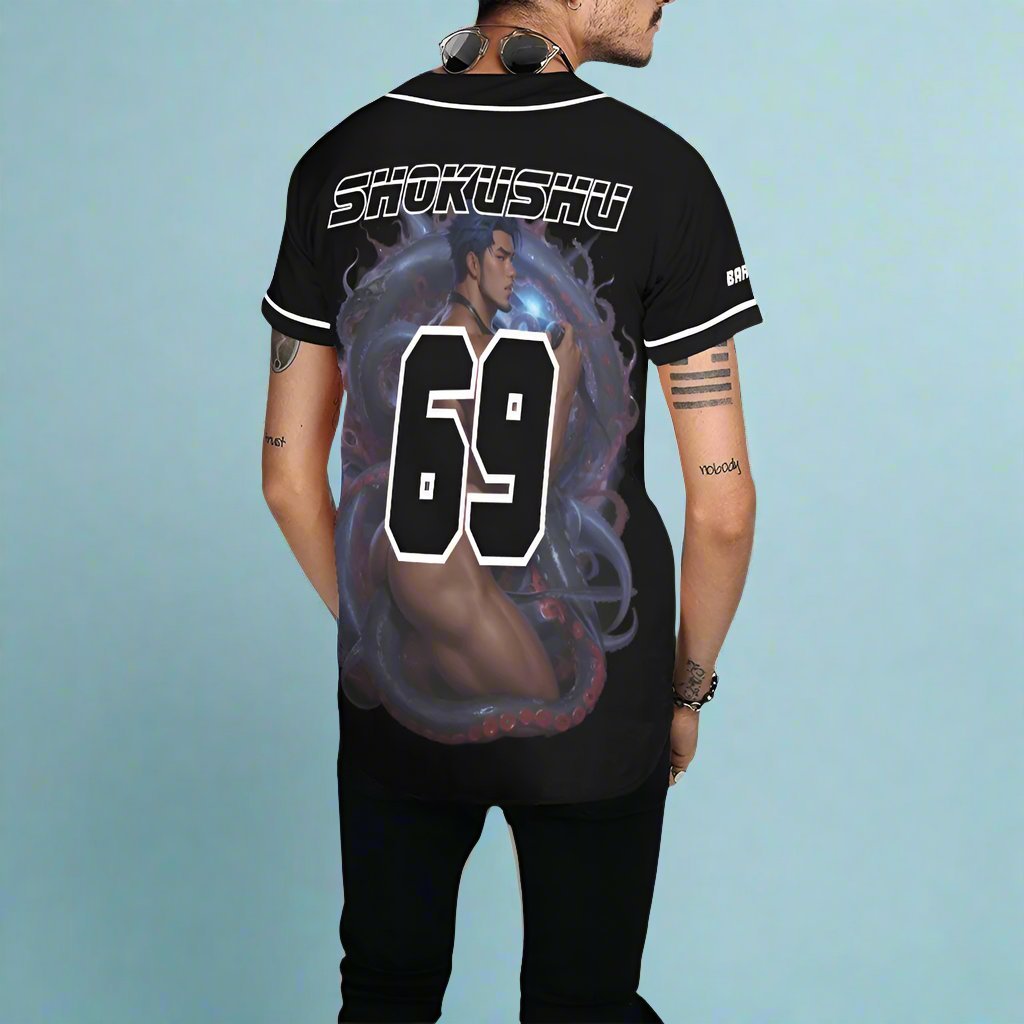 Shokushu Bara Art Tentacle Baseball Jersey Secondary image