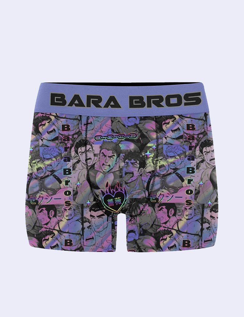 Vaporwave Aesthetic Anime Men's Boxer Briefs - Bara Bros Main image