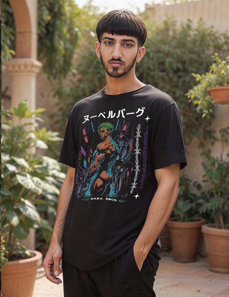 Y2k Zoro Retro Anime Men's T-Shirt Secondary image
