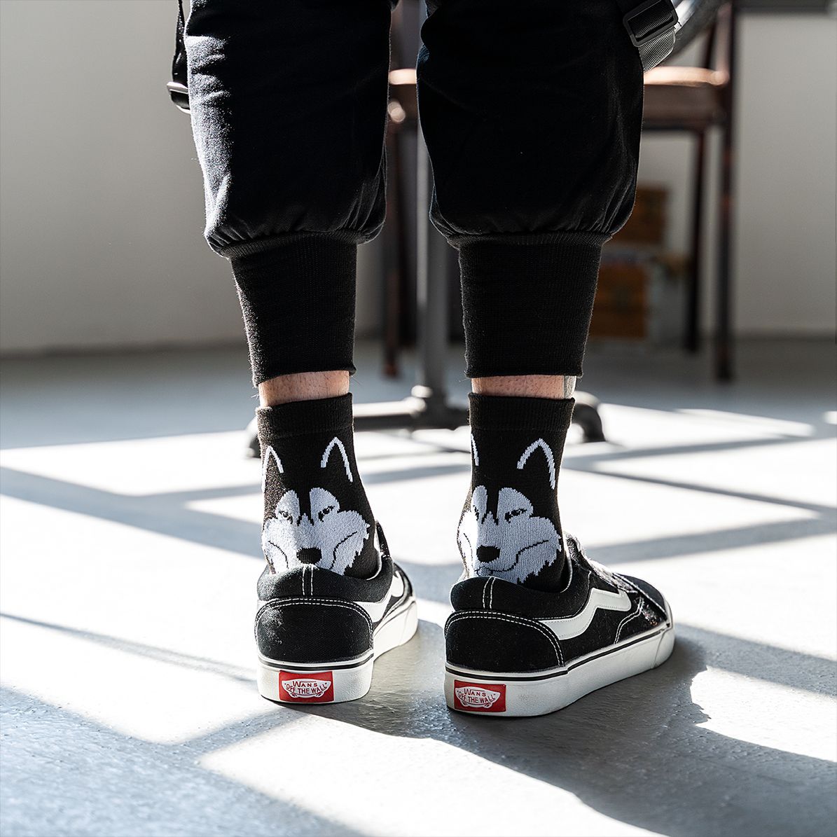 Graphic Print Animal Socks
