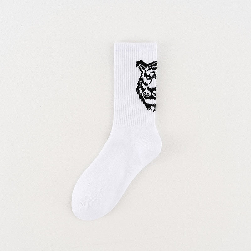 worn on beach – Graphic Print Animal Socks | Bara Bros