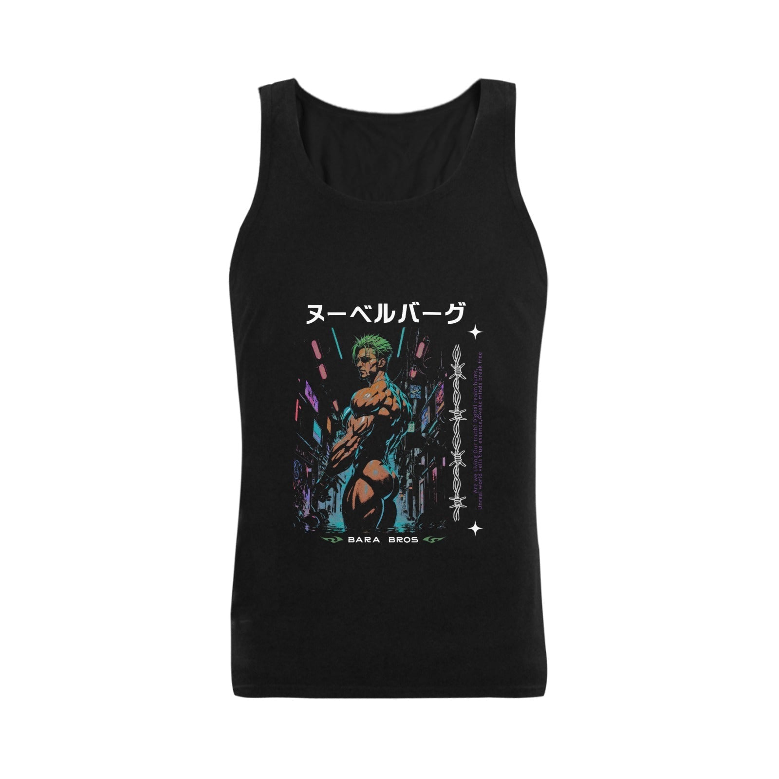 Action Bara Y2K Cyber World tank Men's Tank Top Secondary image