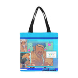 Aesthetic Webpunk Bara Art Website Canvas Tote Bag - Bara Bros