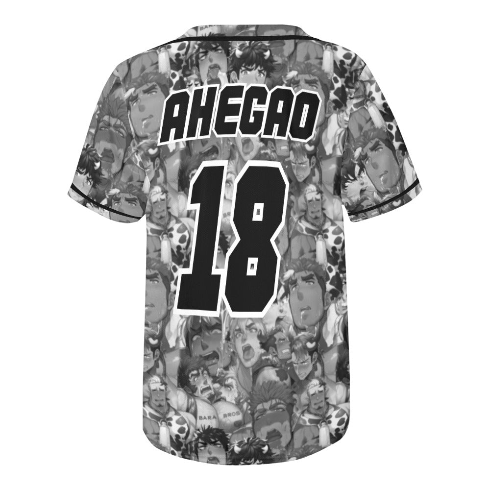 Ahegao Bara Art Baseball Jersey Secondary image