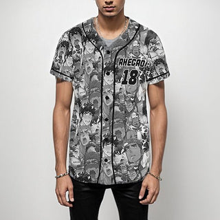 Ahegao Bara Art Baseball Jersey
