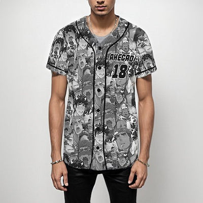 Ahegao Bara Art Baseball Jersey - Bara Bros