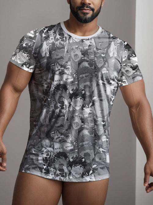 Anime Ahegao Bara Art T-Shirt