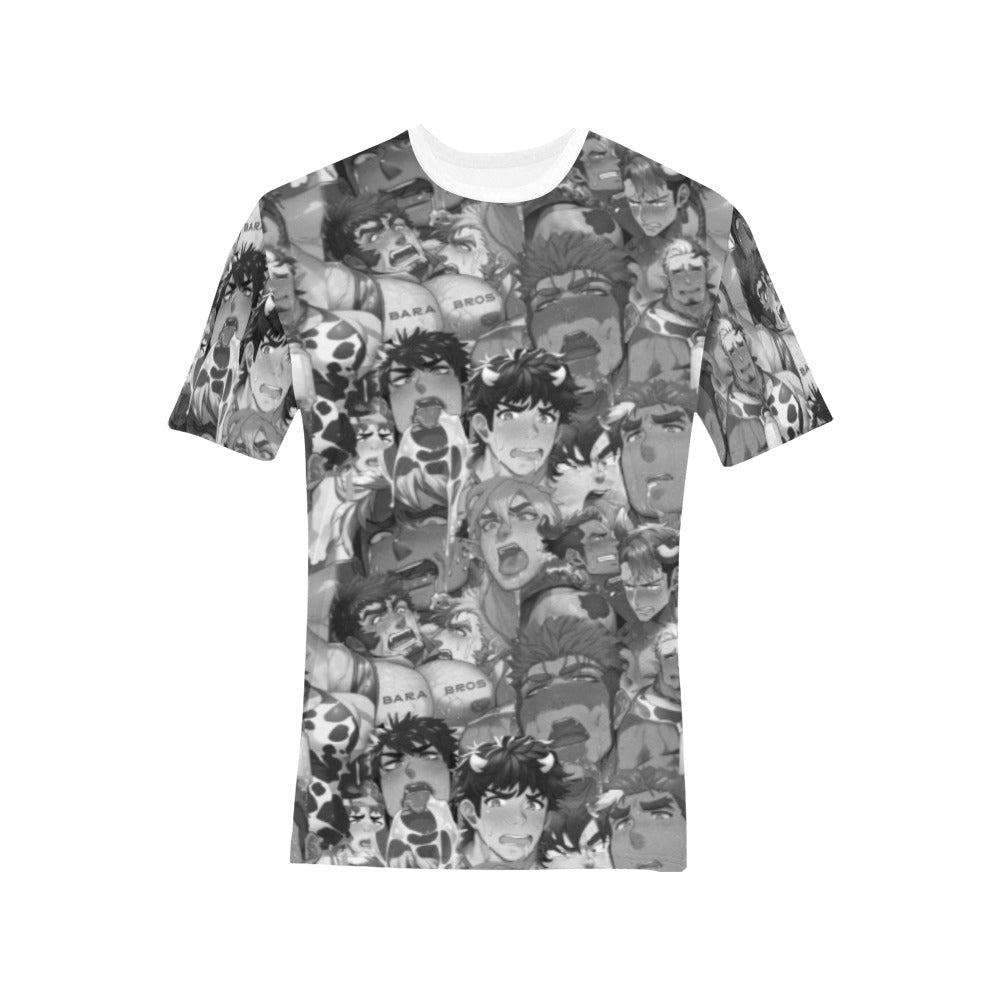 Anime Ahegao Bara Art T-Shirt Secondary image