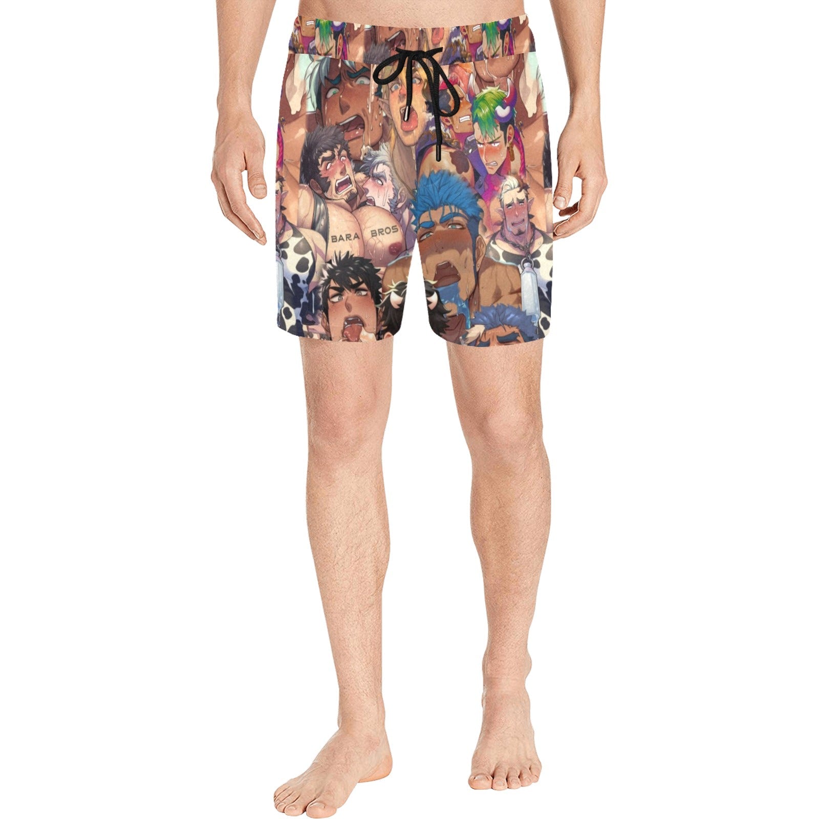 Bara Art All Over Print Swim Shorts Secondary image