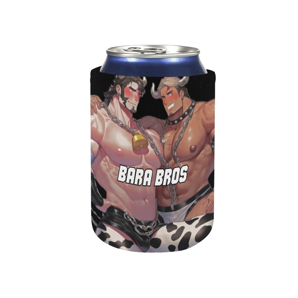 Bara Bros Cow Neoprene Can Cooler 4" x 2.7" dia. - Barabros Main image