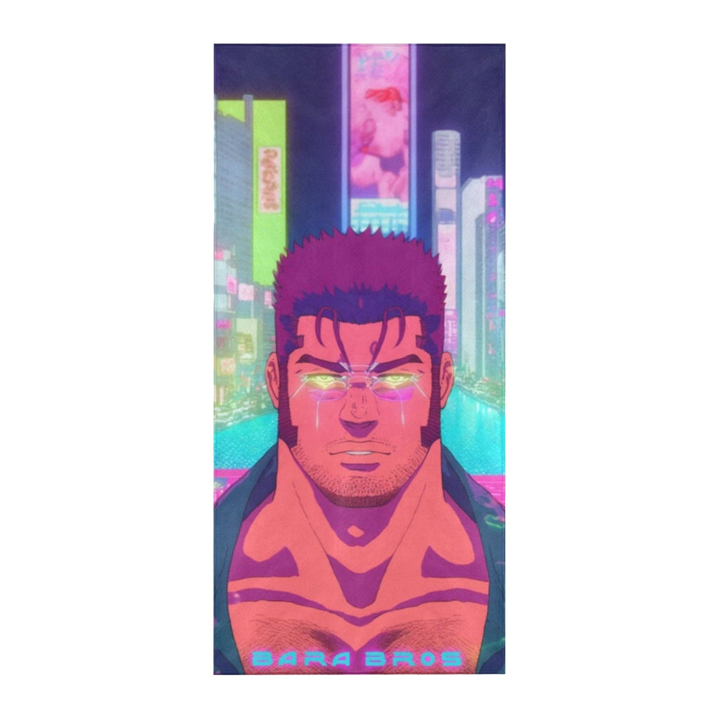 Bara Bros Neon City Beach Towel 32"x 71" - Barabros