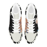 Color-Block Cow Pattern Bara Anime Men's High Top Sneakers - Barabros