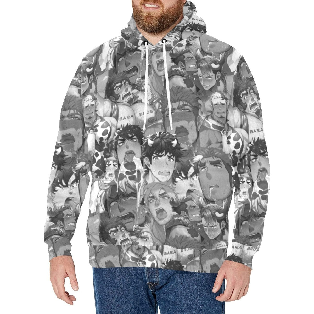 Gay Ahegao Hoodie - Bara Bros Main image