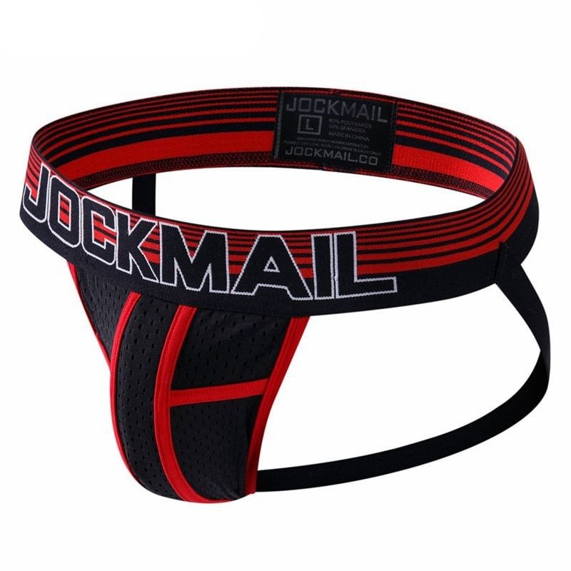 Jockmail Mesh Detail Jockstrap Underwear - Barabros Main image
