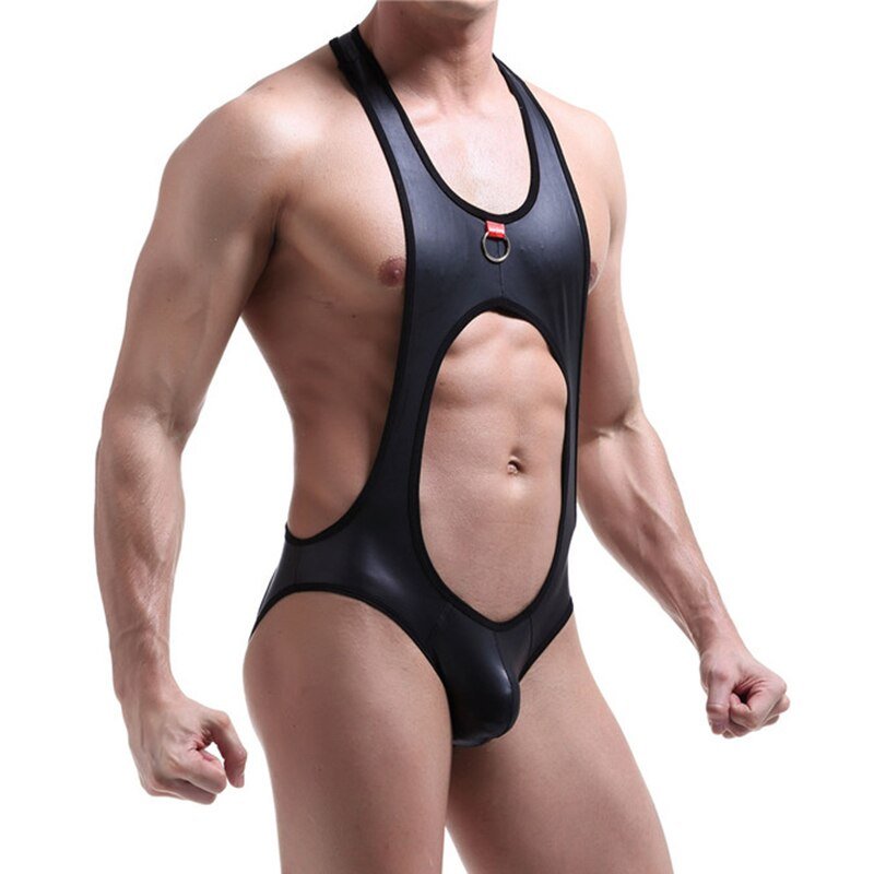 Men's Bodysuit Jockstrap PU Leather Lingerie - Bara Bros Main image