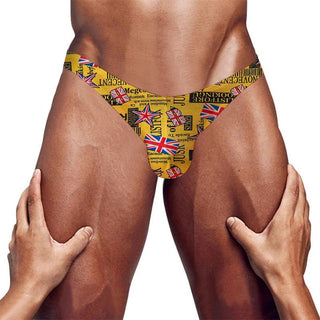 Men's British Flag Graphic Print Sexy Brief Underwear