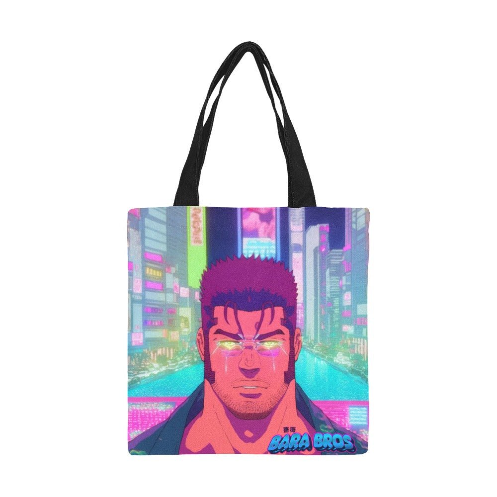 Neon City Bara All Over Print Canvas Tote Bag Secondary image