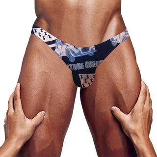 Retro Car Graphic Print Sexy Brief Underwear