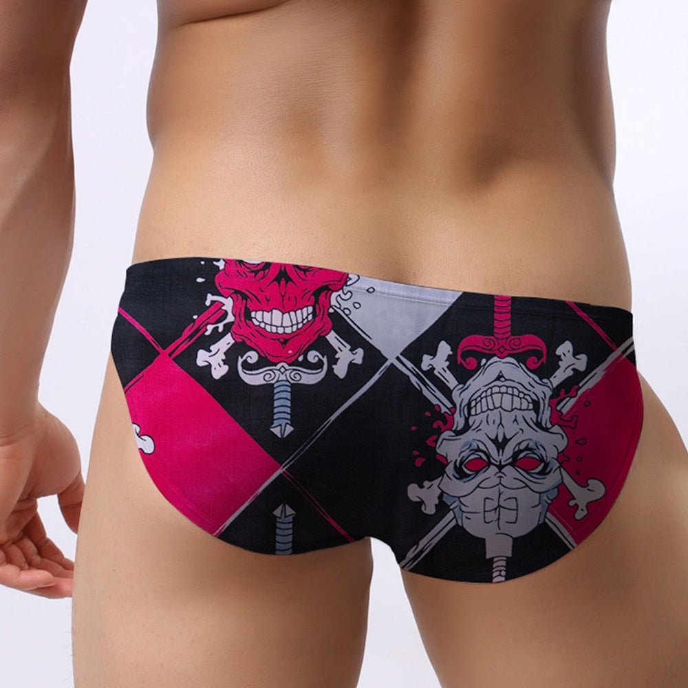 Skull Graphic Print Sexy Gay Brief Underwear Secondary image