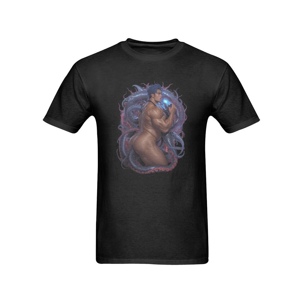 Tentacle Monster Bara Art Anime Men's T-Shirt Secondary image