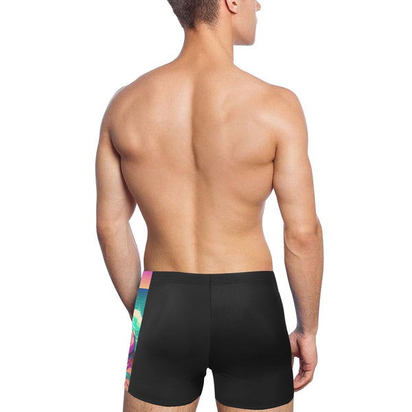 front view – Zoro Bara Art Men's Swimming Trunks | Bara Bros